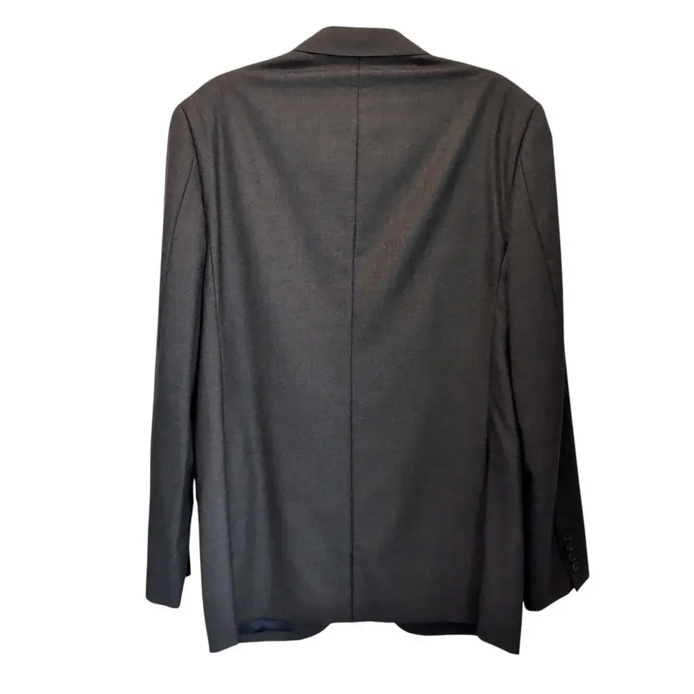 J. Crew Men's Sz 42L Grey Ludlow Slim Blazer 100% Wool American Woolen Company